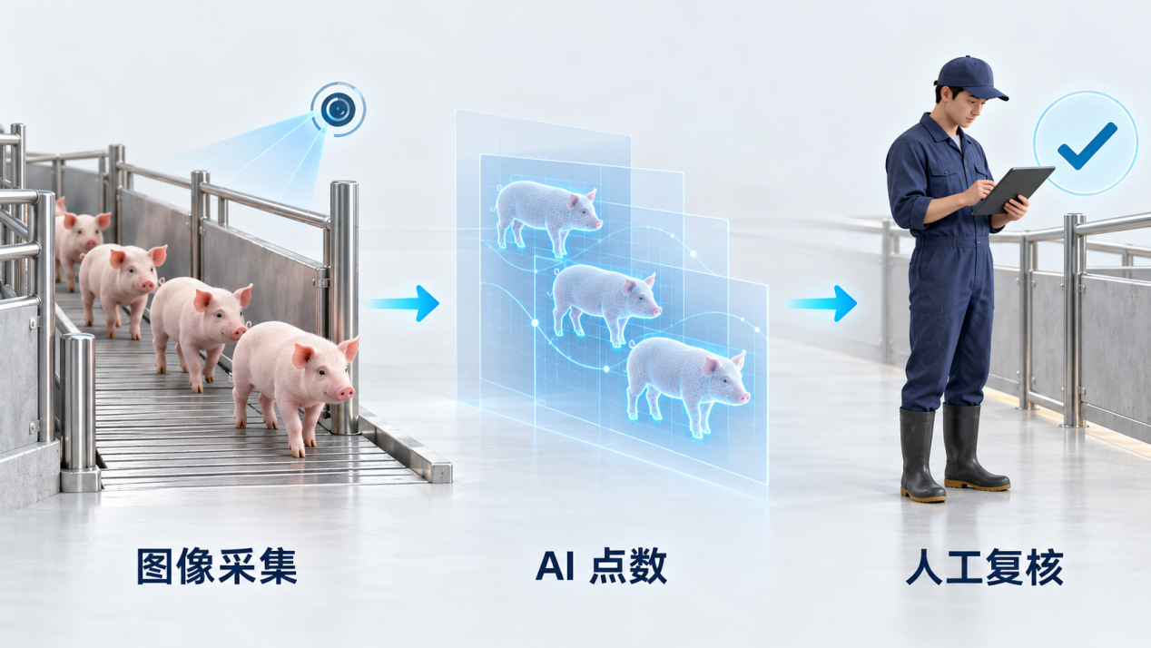 仔猪上市AI点数应用示意